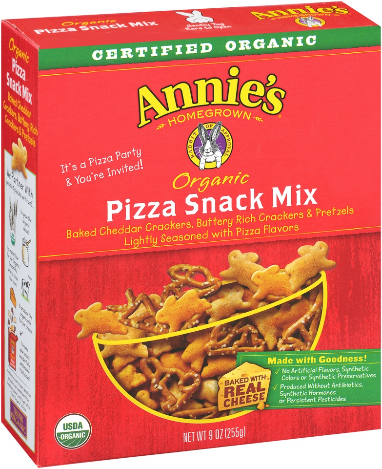 slide 1 of 1, Annie's Organic Pizza Snack Mix Snack Mix, 9 oz