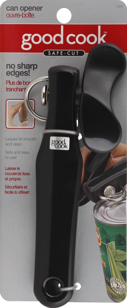 slide 3 of 3, Good Cook Stainless Steel Safe Cut Can Opener, 1 ct