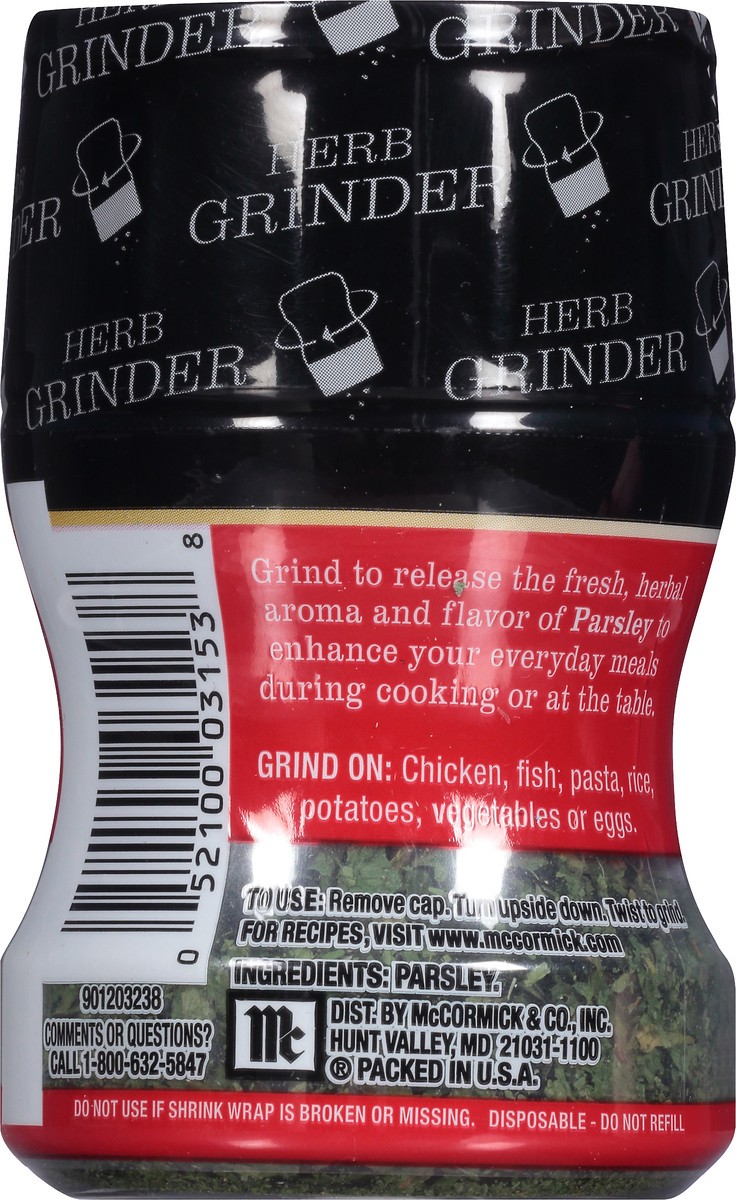 slide 4 of 7, McCormick Parsley Herb Grinder, 0.22 oz, 0.22 oz