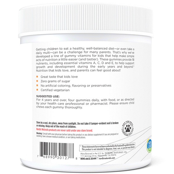 slide 4 of 9, Nordic Naturals Zero Sugar Kids Multi Gummies, 120 ct