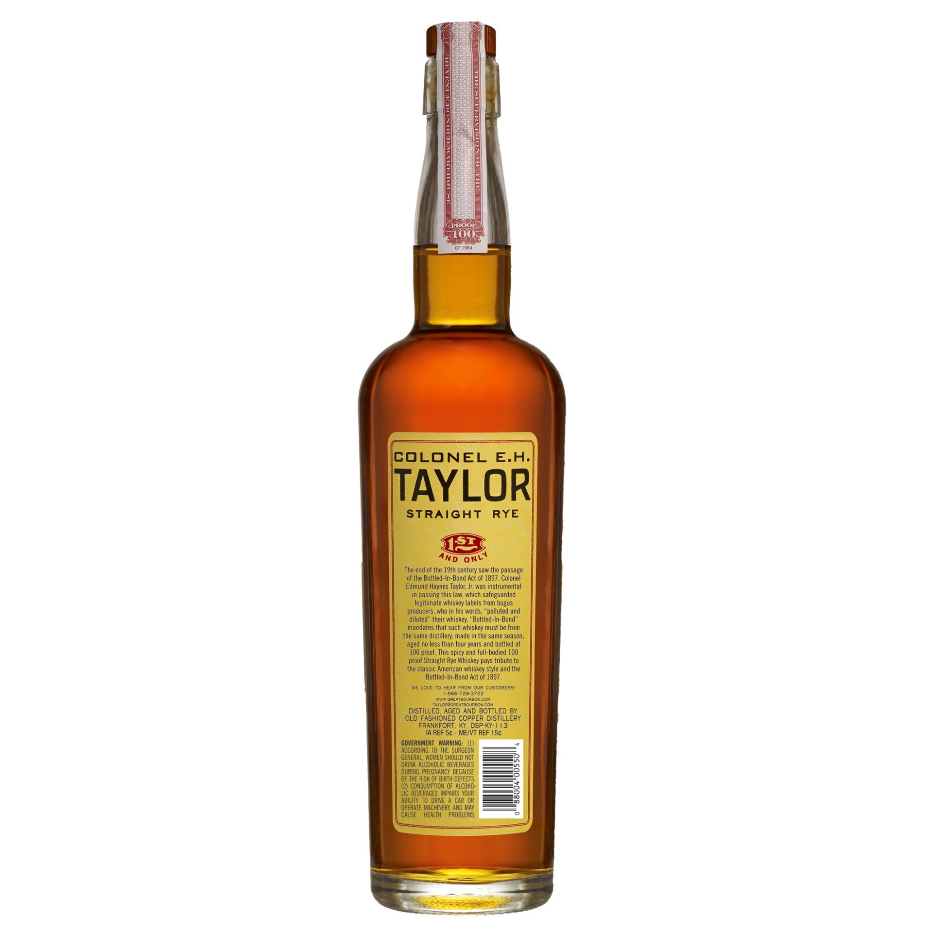 slide 2 of 6, Colonel E.H. Taylor, Jr. E.H. Taylor Straight Kentucky Rye Whiskey 750ml 100 Proof, 750 ml