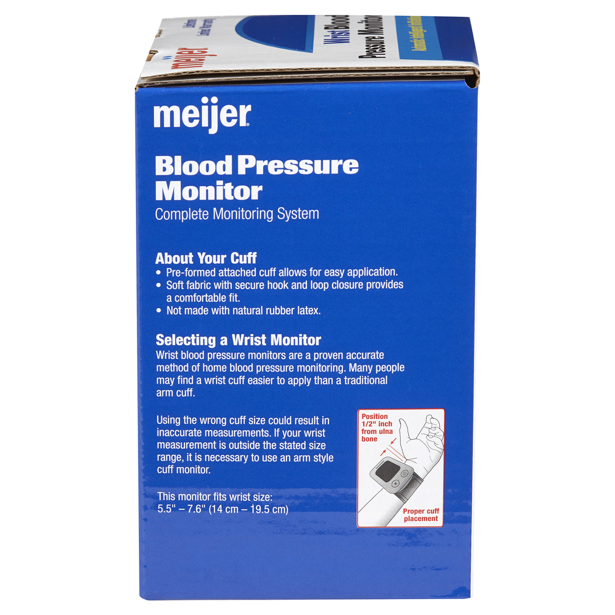 slide 2 of 4, Meijer Wrist Blood Pressure Monitor, 1 ct