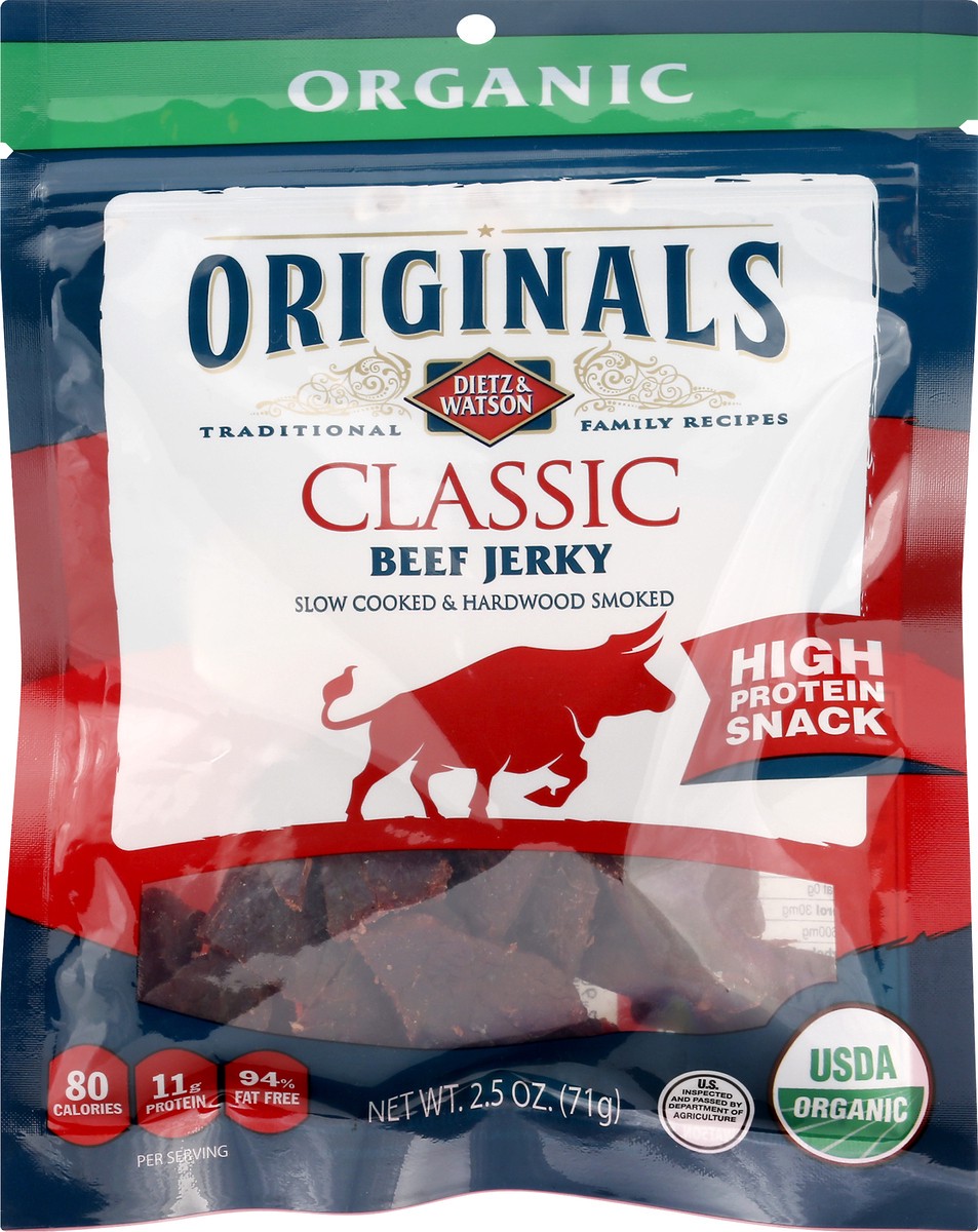 slide 7 of 8, Dietz & Watson Originals Beef Jerky Classic, 2.5 oz