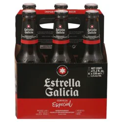 Estrella Galicia Lager Beer - 6 x 11.2 fl oz Cans