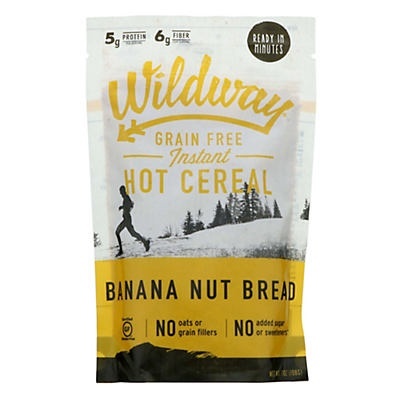 slide 1 of 1, Wildway Grain Free Banana Nut Bread Instant Hot Cereal, 7 oz