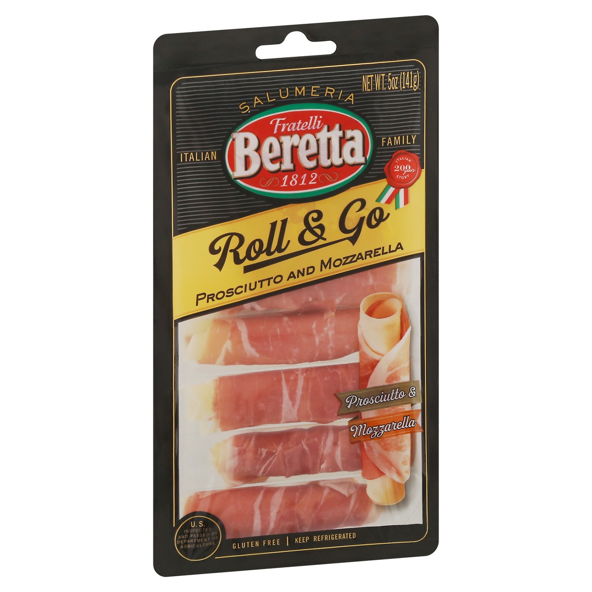 slide 6 of 9, Fratelli Beretta Roll & Go Prosciutto and Mozzarella 5 oz, 5 oz
