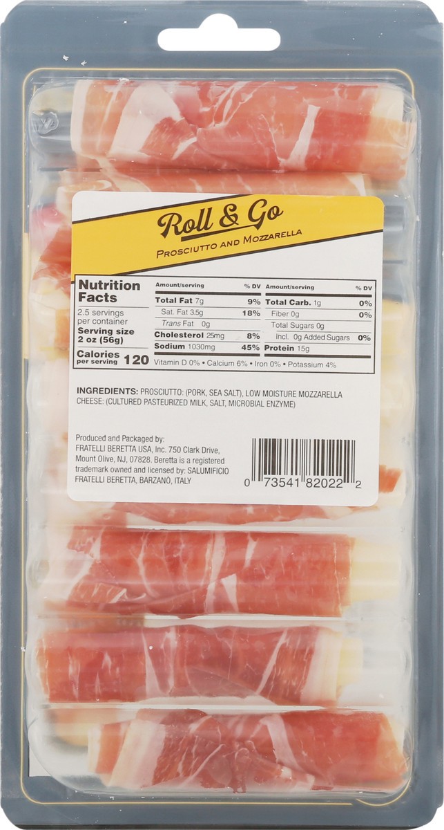 slide 5 of 9, Fratelli Beretta Roll & Go Prosciutto and Mozzarella 5 oz, 5 oz