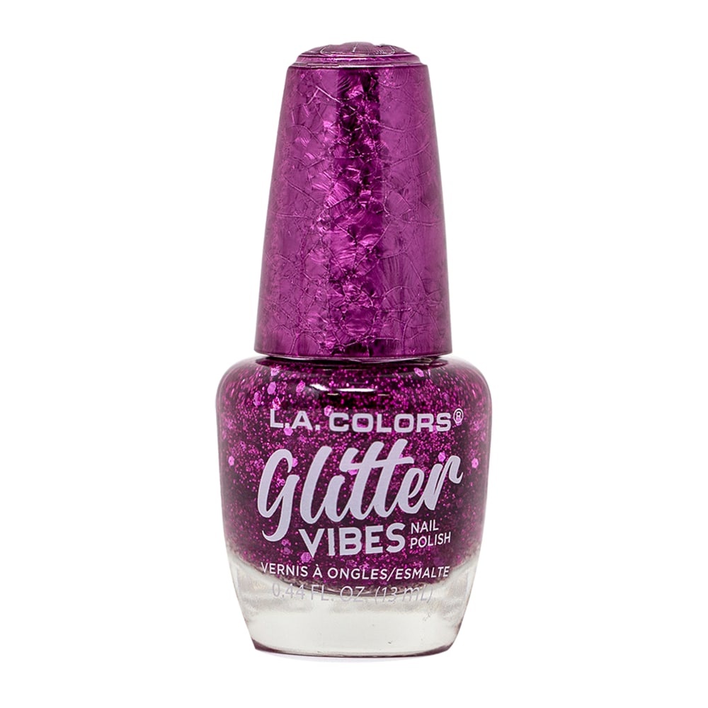 slide 1 of 1, L.A. Colors Glitter Vibes City Girl Nail Polish, 1 ct