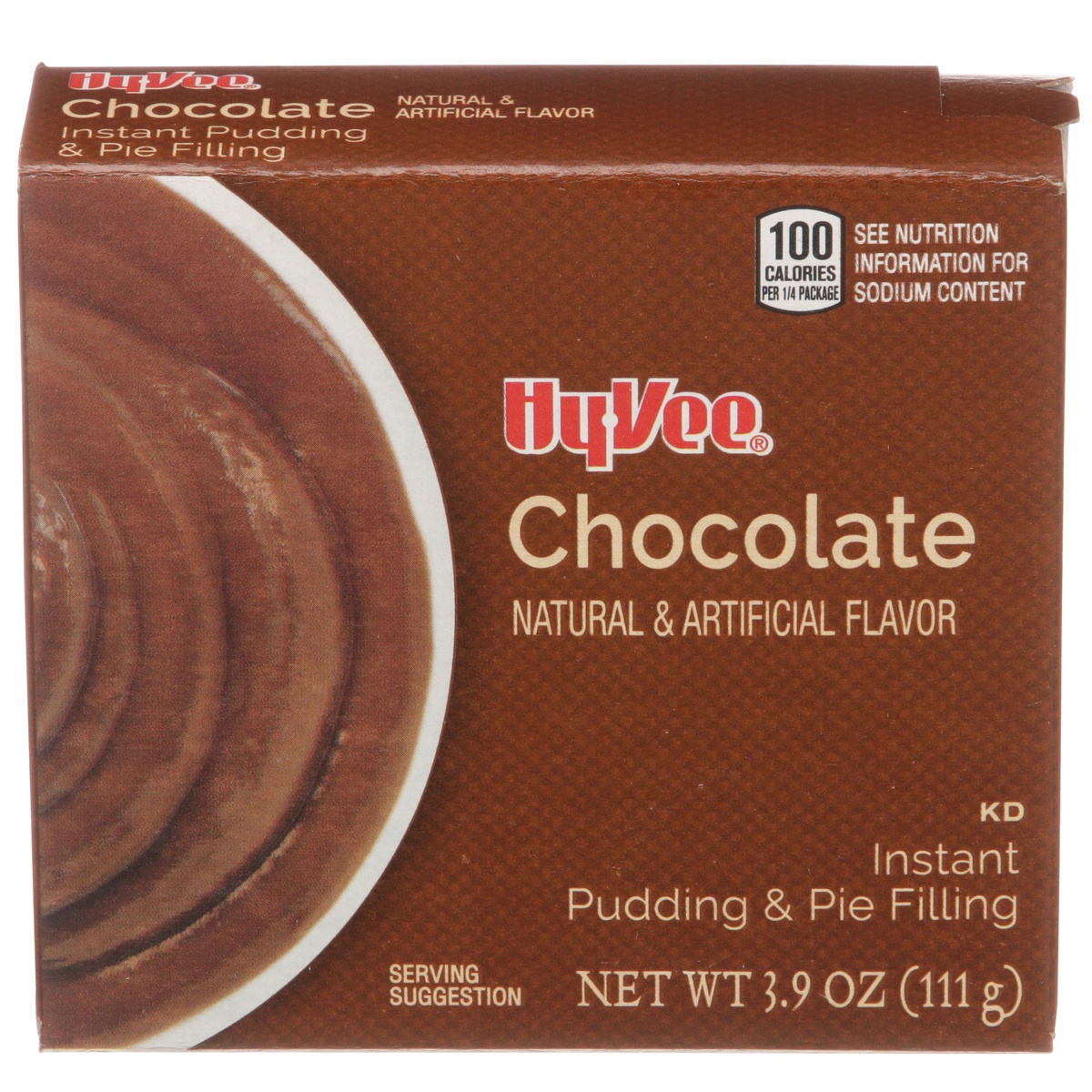 slide 1 of 8, Hy-vee Chocolate Instant Pudding & Pie Filling, 3.9 oz