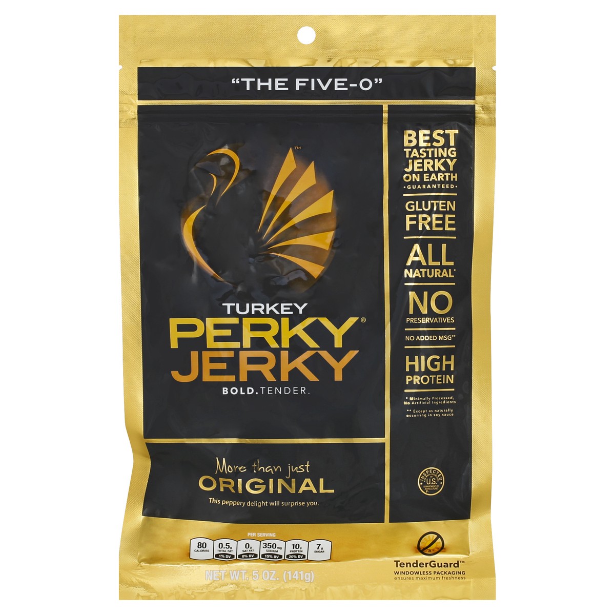 slide 3 of 4, Perky Jerky Turkey Jerky 5 oz, 5 oz