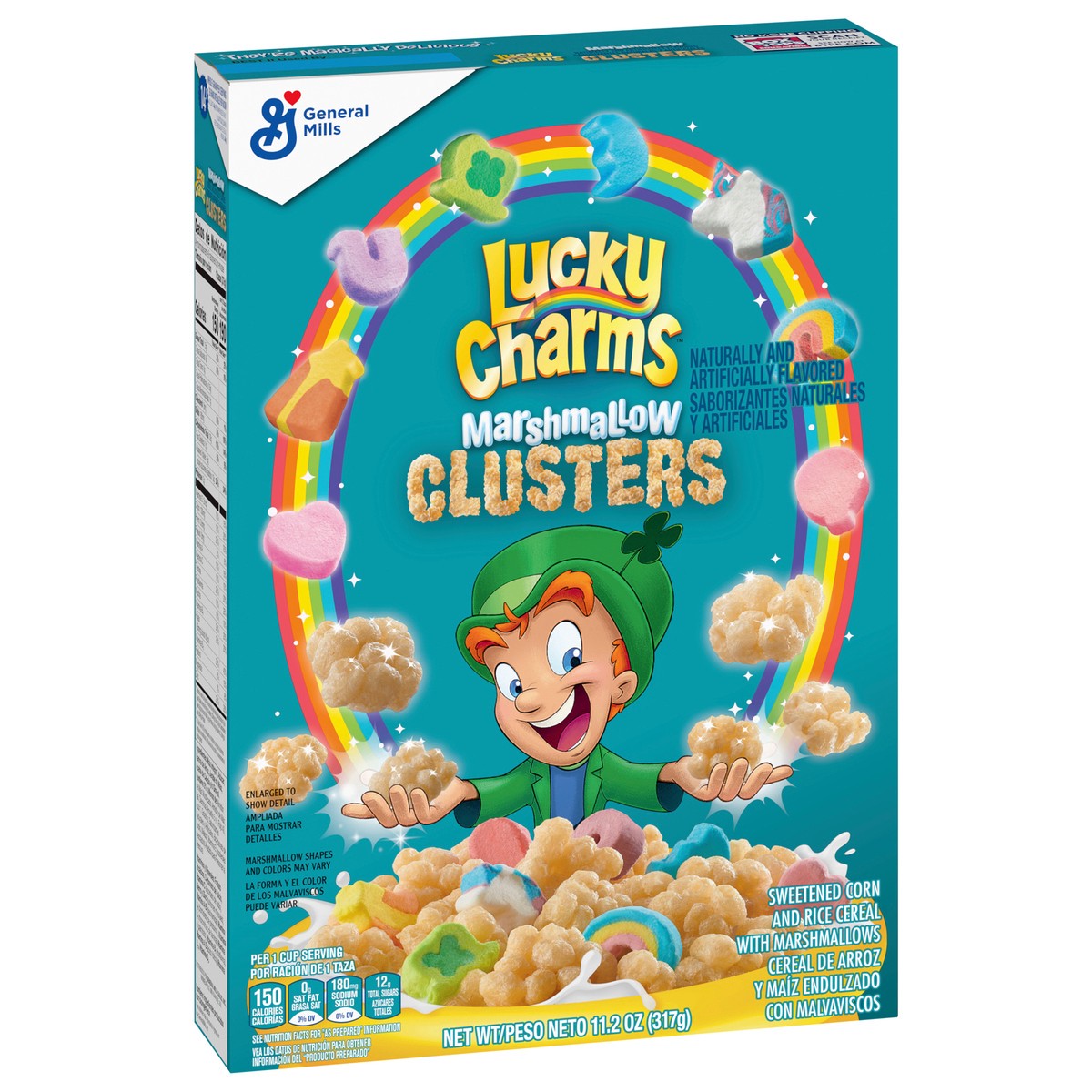 slide 2 of 9, Lucky Charms Marshmallow Clusters Breakfast Cereal, 11.2oz, 11.2 oz