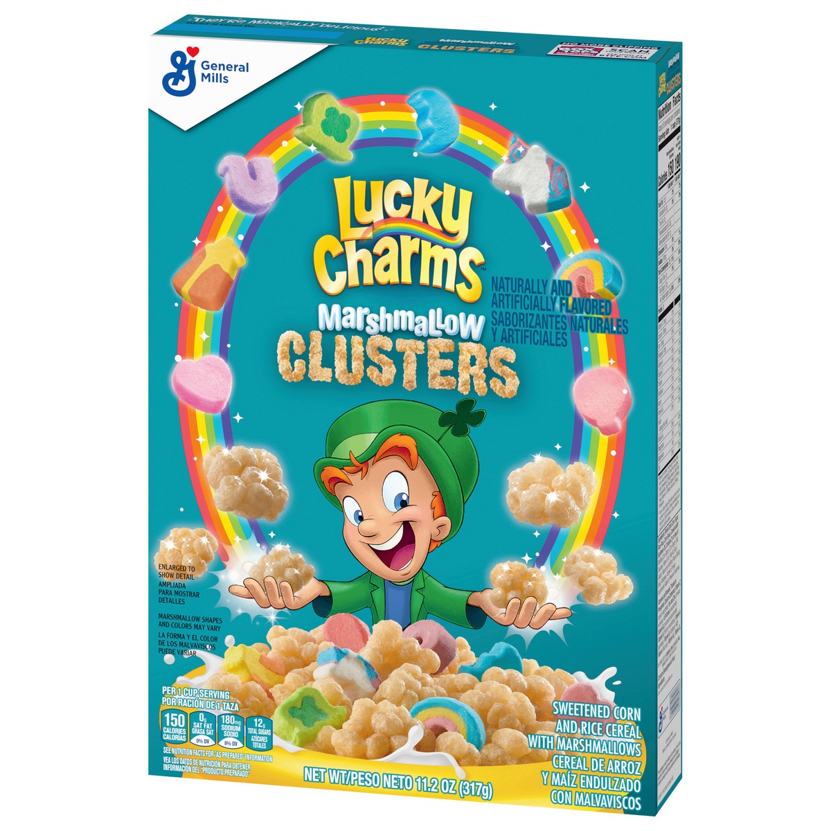 slide 3 of 9, Lucky Charms Marshmallow Clusters Breakfast Cereal, 11.2oz, 11.2 oz