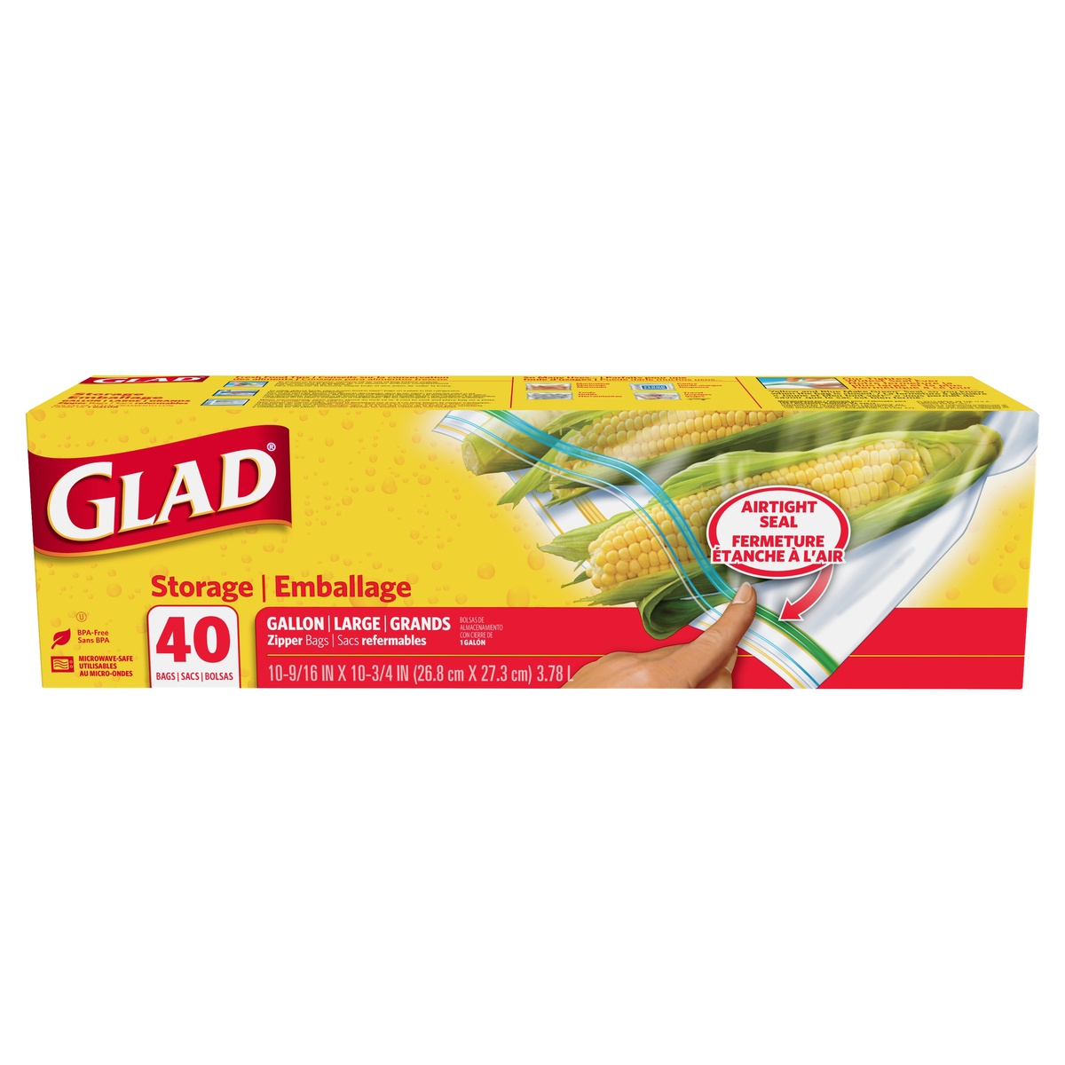 Glad Storage Bags Gallon 40 ct Shipt