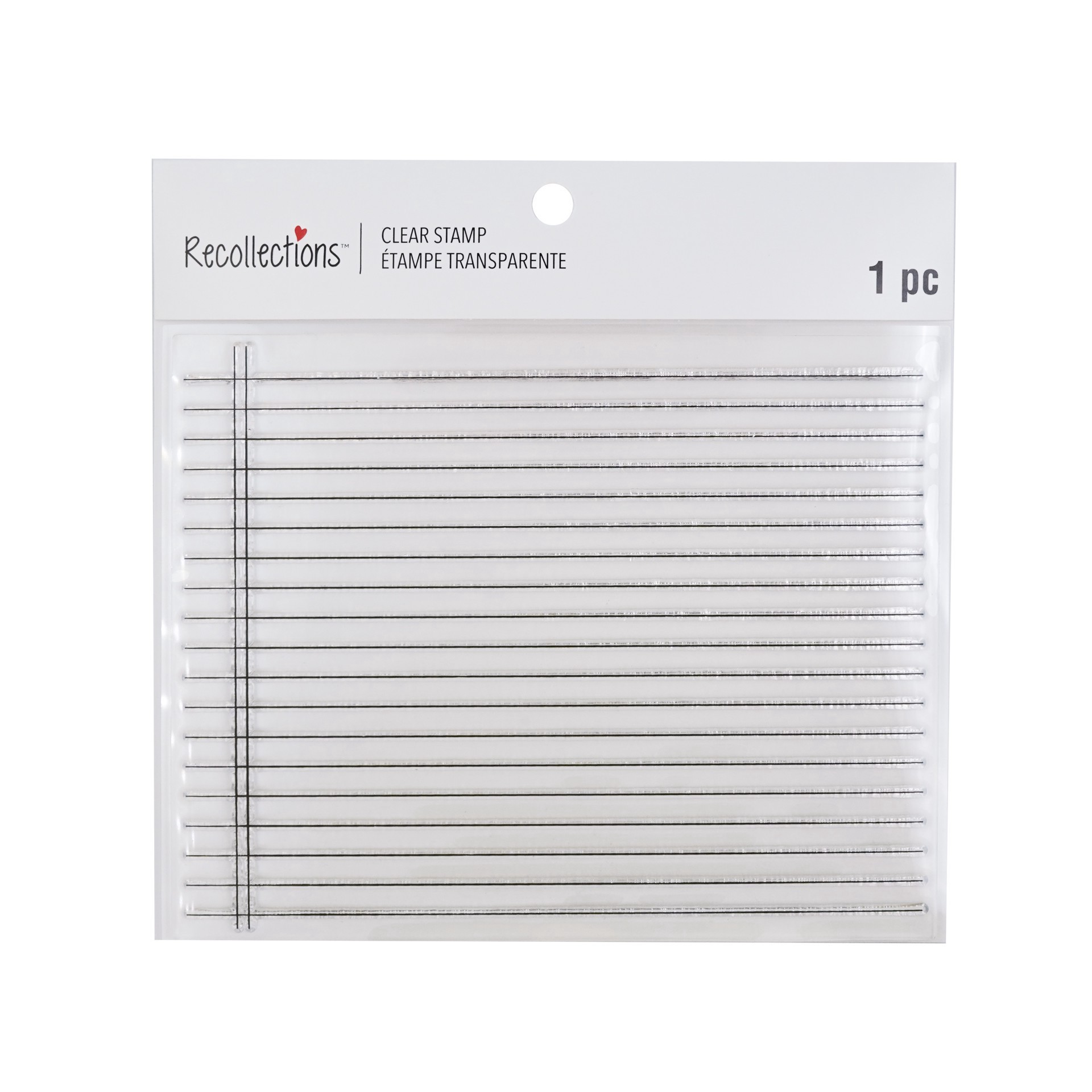 slide 2 of 3, Notebook Paper Clear Stamp By Recollections, 6 in x 4.7 in