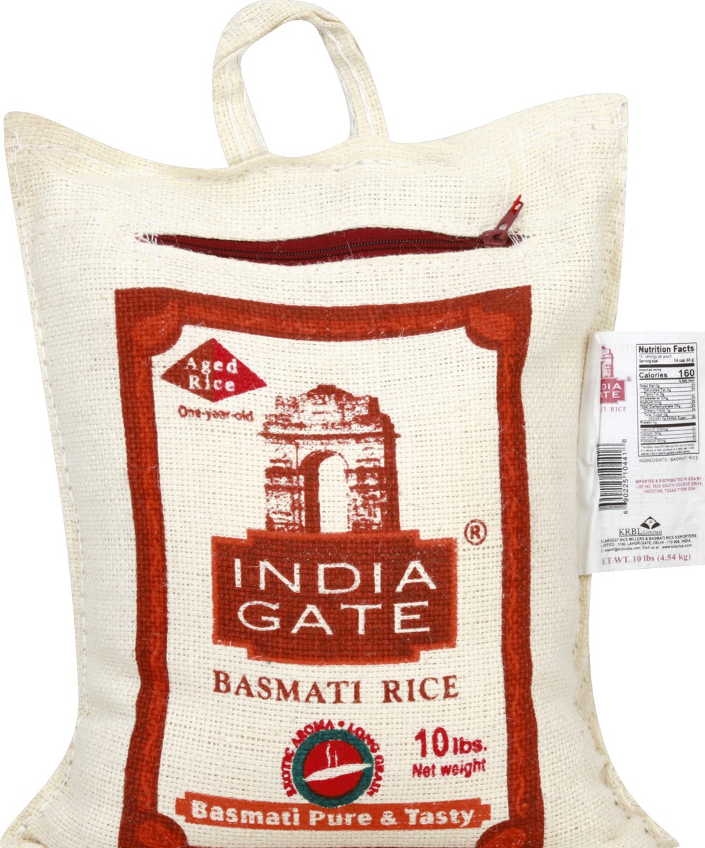 slide 1 of 5, India Gate Basmati Rice 10 lb, 10 lb