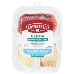 Creminelli Fine Meats Genoa with Provolone Cheese & Crackers 2 oz