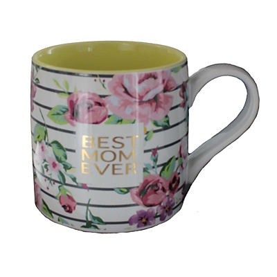 slide 1 of 1, Home Essentials Floral Wife Mom Boss Mug, 1 ct