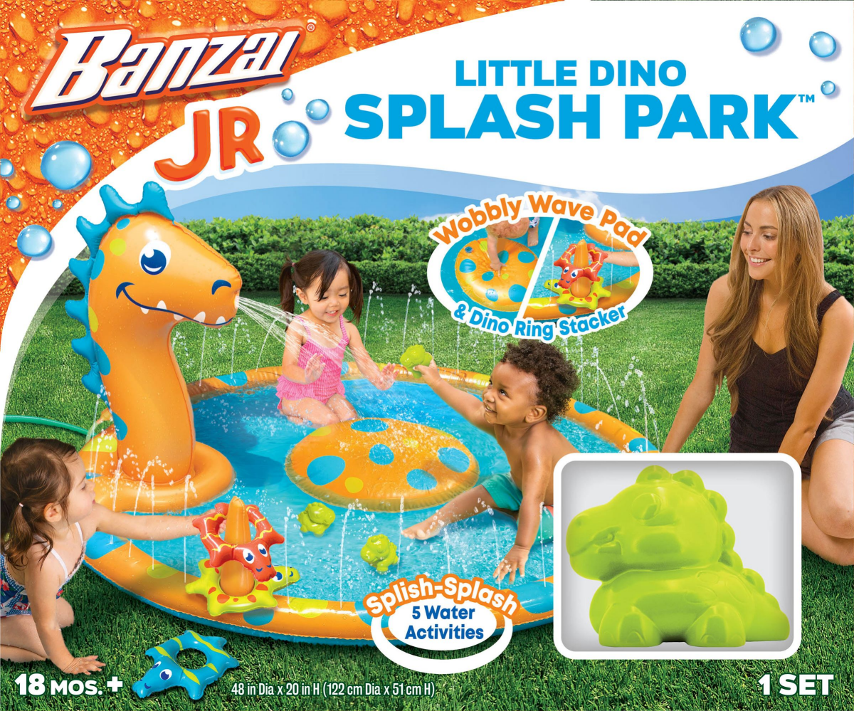 slide 1 of 1, Banzai Little Dino Splash Park, 1 ct