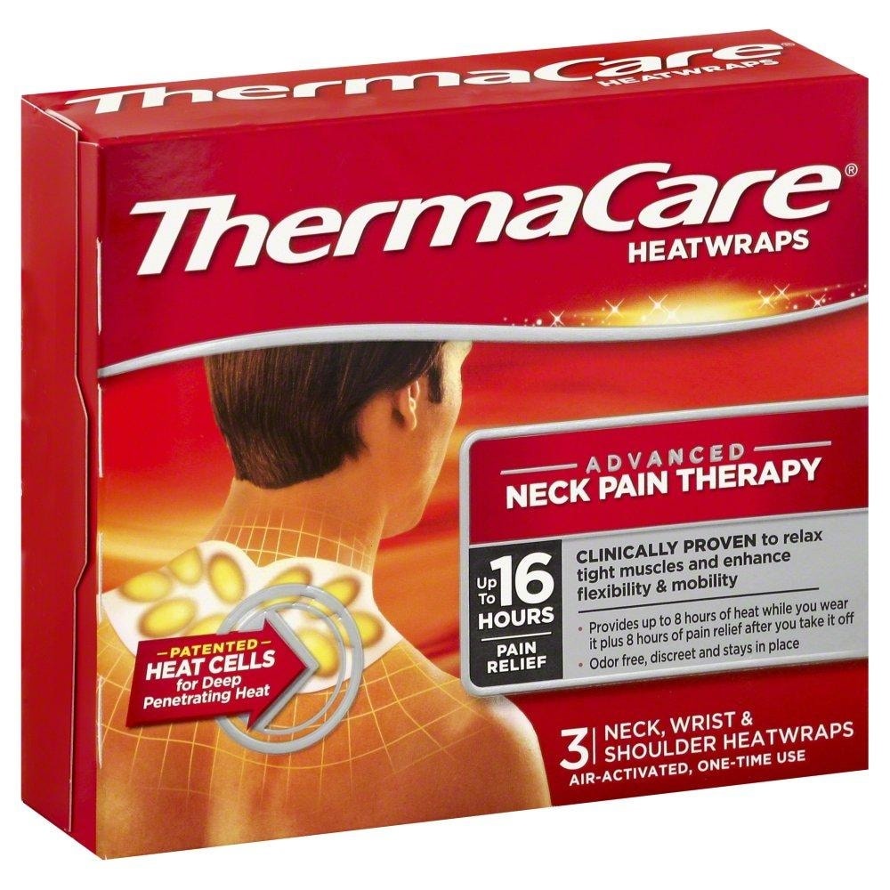 slide 1 of 1, ThermaCare Neck Heatwraps, 4 ct