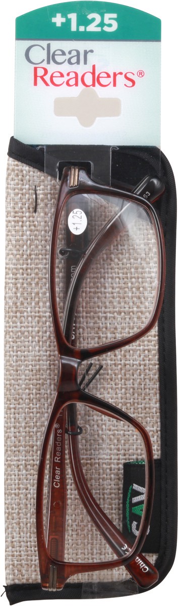 slide 9 of 9, Clear Readers +1.25 Eyeglasses 1 ea Card, 1 ct