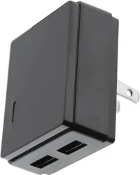 Zgear Dual-Port USB 3.4A Wall Charger - Black