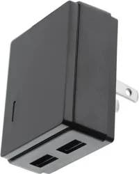 Zgear Dual-Port USB 3.4A Wall Charger - Black