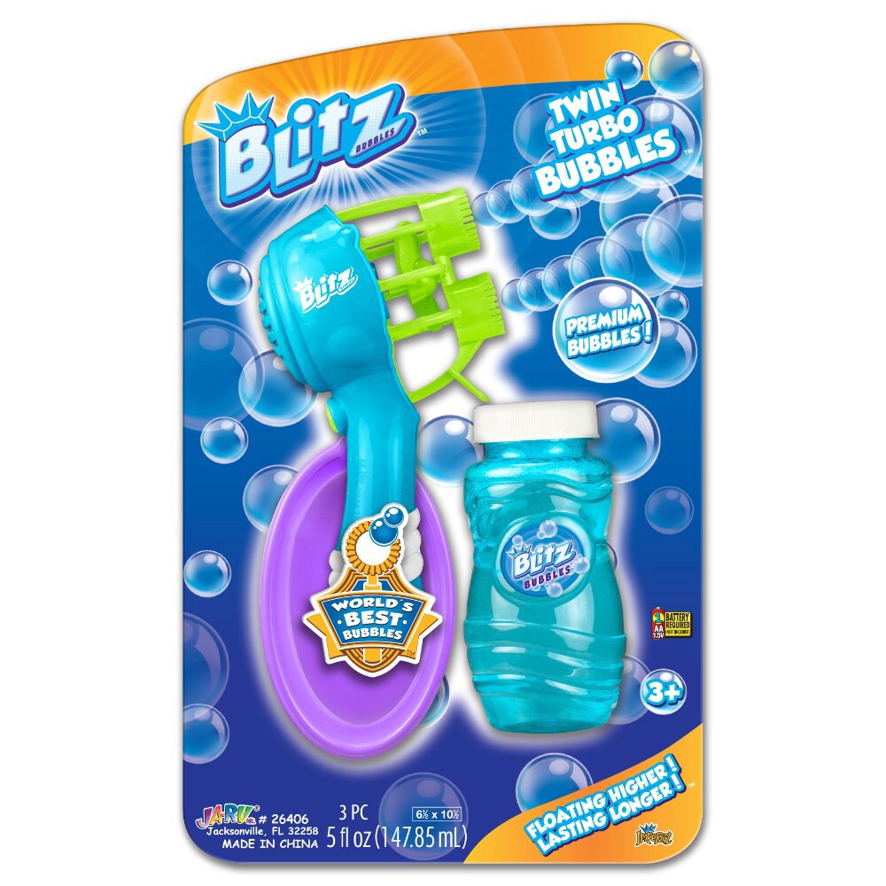 slide 1 of 1, Blitz Toy Twin Turbo Bubbles 3+, 5 fl oz