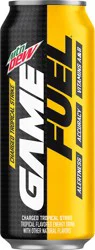 Mountain Dew Game Fuel Energy Drink Charged Tropical Strike Tropical Flavored - 16 fl oz