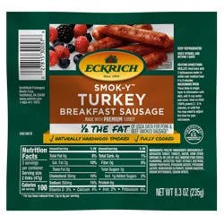 Eckrich Smok-y Turkey Breakfast Sausage Links, 8.3 oz