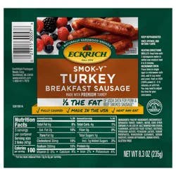 Eckrich Smok-y Turkey Breakfast Sausage Links, 8.3 oz