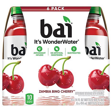 slide 1 of 1, Bai Zambia Bing Cherry - 14 fl oz, 14 fl oz