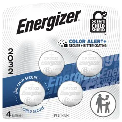 Energizer 2032 Batteries (4 Pack), 3V Lithium Coin Batteries