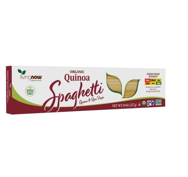 slide 1 of 1, Now Foods Quinoa Spaghetti, Organic, 8 oz