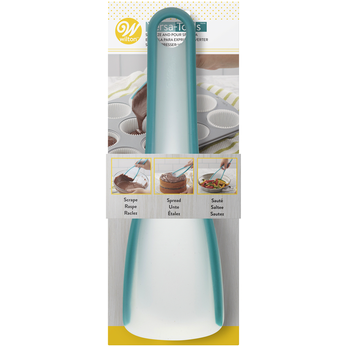 slide 1 of 1, Wilton Versa Squeeze and Pour Spatula, 1 ct