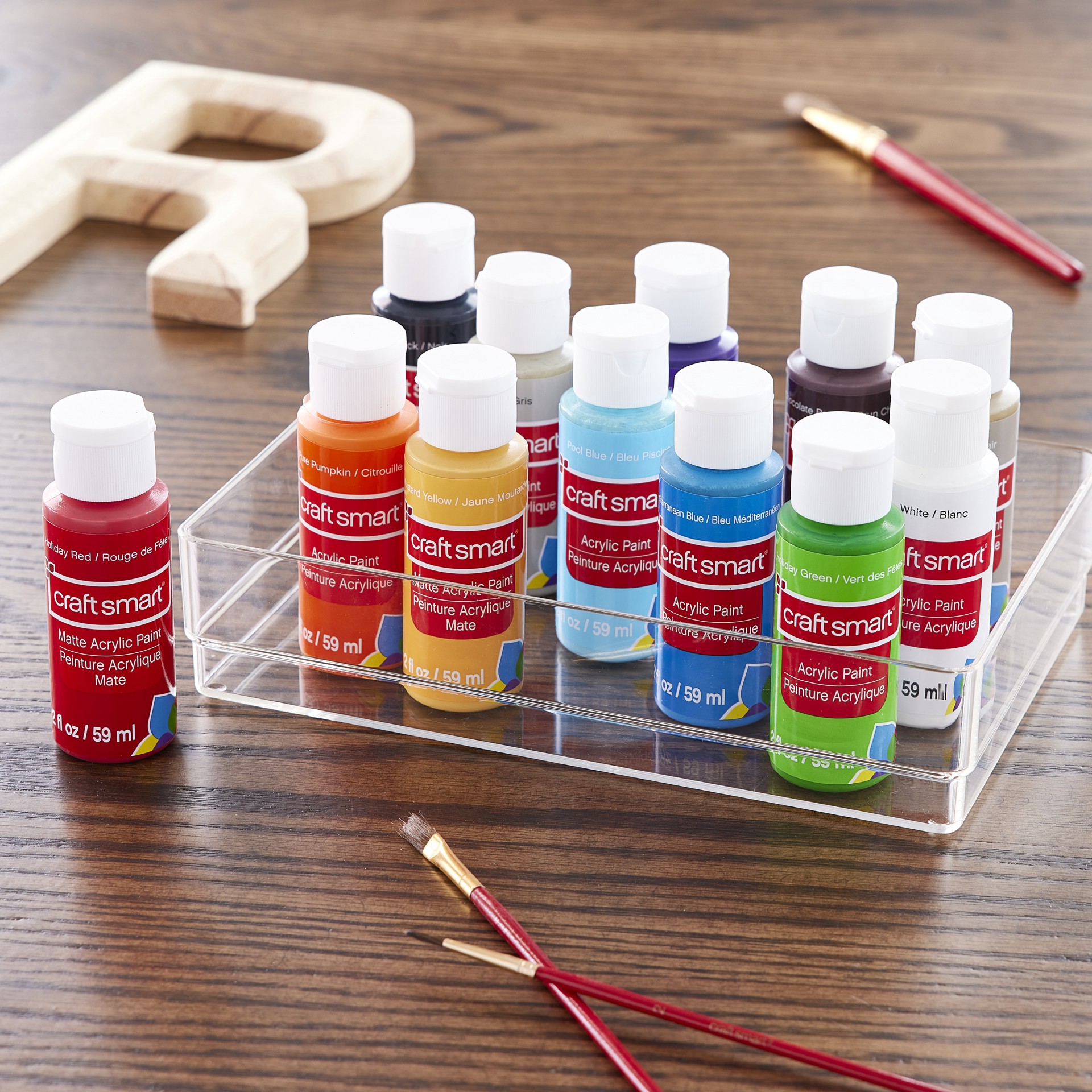 slide 2 of 3, Craft Smart Matte Acrylic Paint Value Set, 2 fl oz