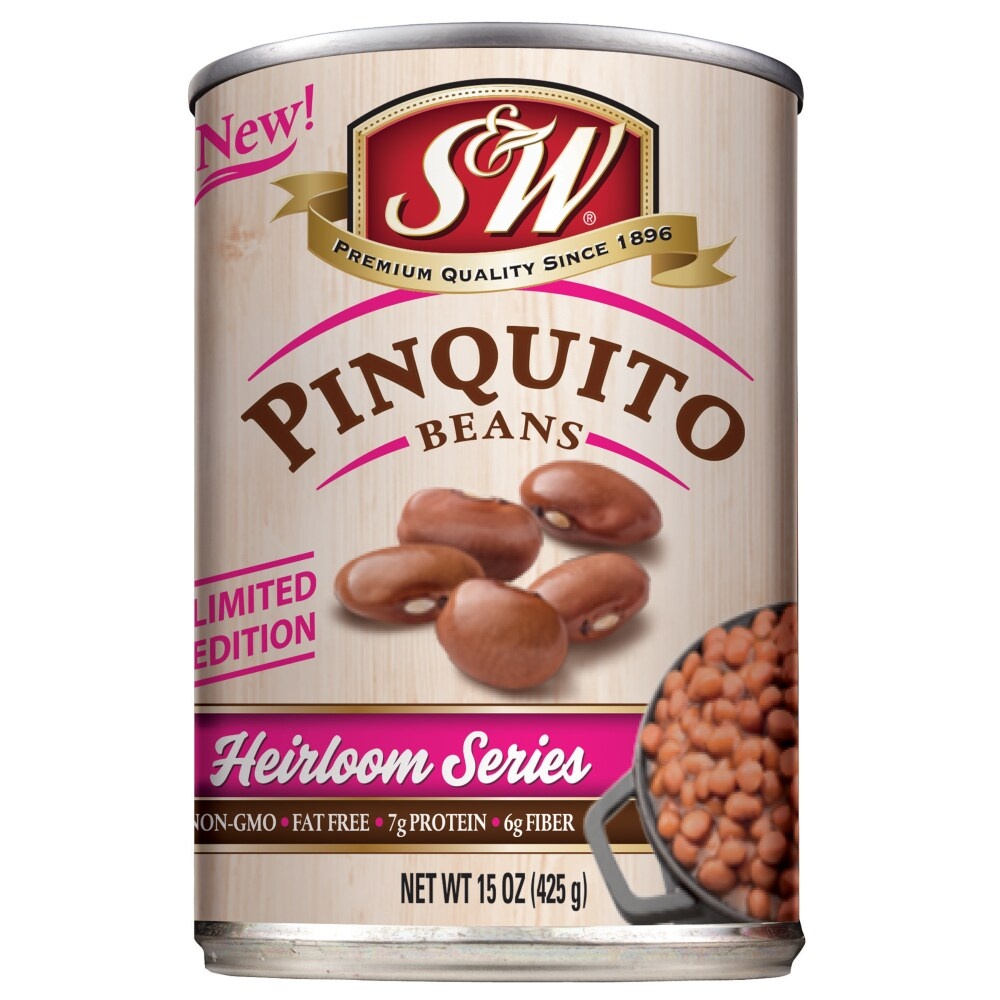slide 1 of 1, S&W Heirloom Pinquito Canned Beans, 15 oz