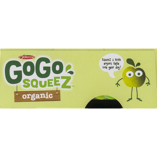 slide 8 of 8, GoGo squeeZ Organic Applesauce On The Go Apple Apple, 4 ct; 3.2 oz