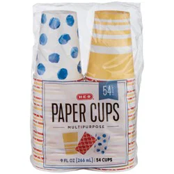 H-E-B 9 oz Multipurpose Paper Cups