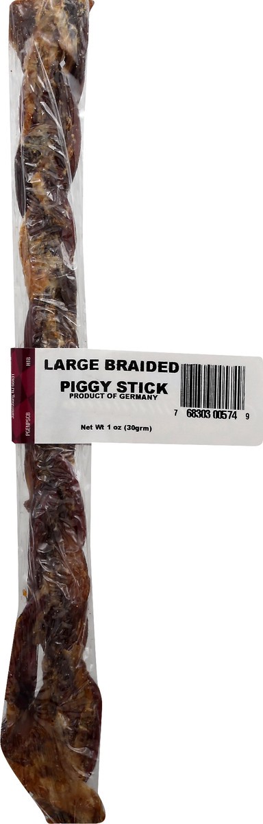slide 5 of 9, Cadet Gourmet Braided Piggy Stick Large Dog Treat 1 oz, 1 oz