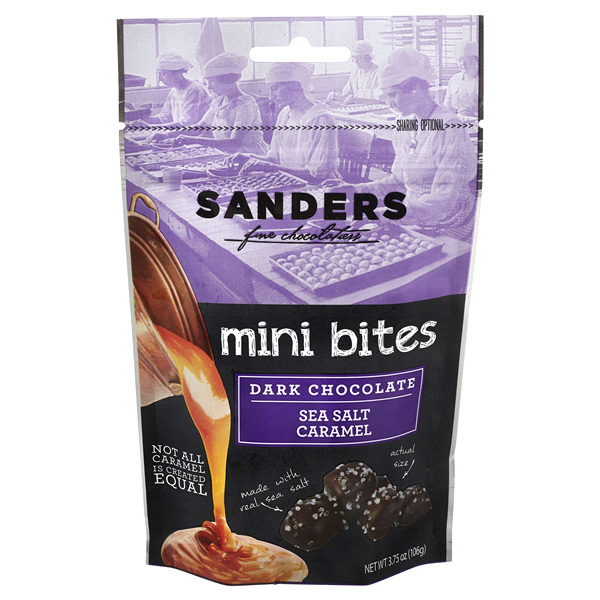 slide 1 of 1, Sanders Mini Dark Chocolate, 3.75 oz