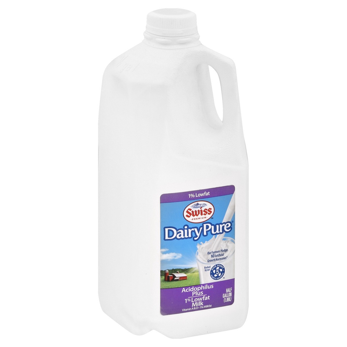slide 2 of 5, Dairy Pure 1% Milk With Probiotic, 64 oz