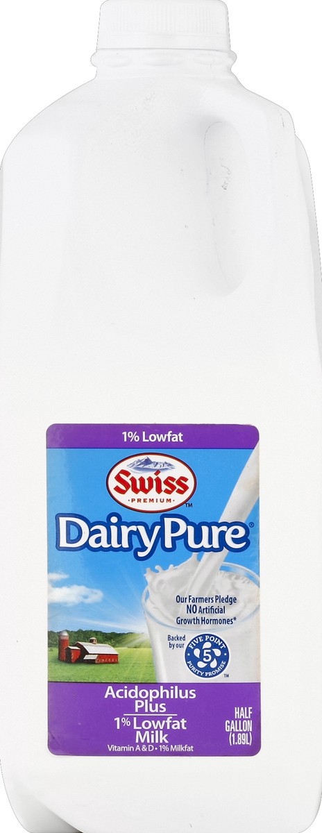 slide 4 of 5, Dairy Pure 1% Milk With Probiotic, 64 oz