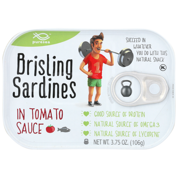 slide 1 of 1, Pure Sea Brisling Sardines in Tomato Sauce, 3.75 oz