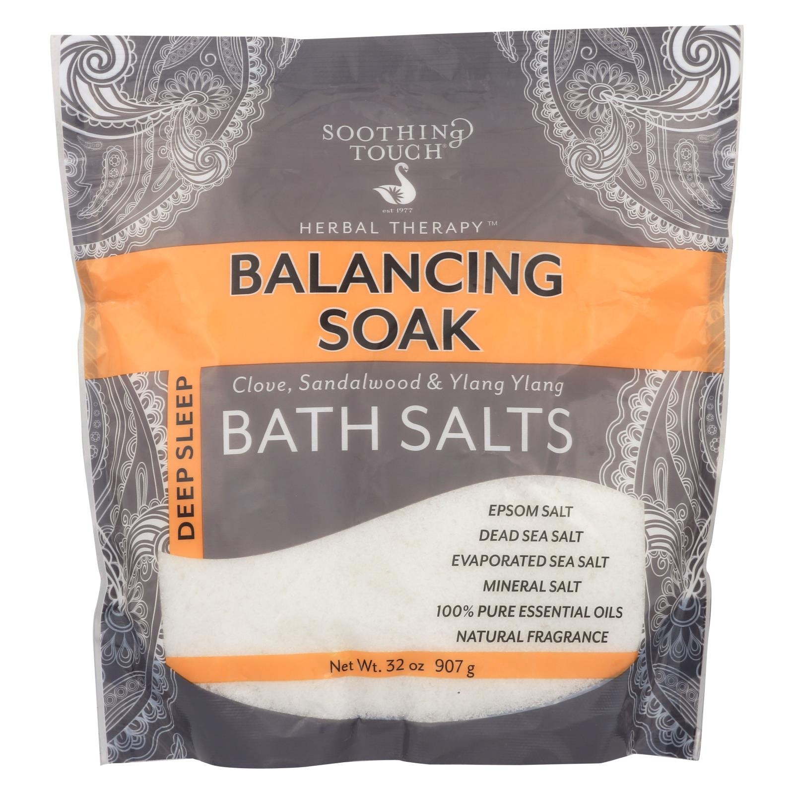 slide 1 of 1, Soothing Touch Balancing Soak Bath Salts, Deep Sleep, 32 oz