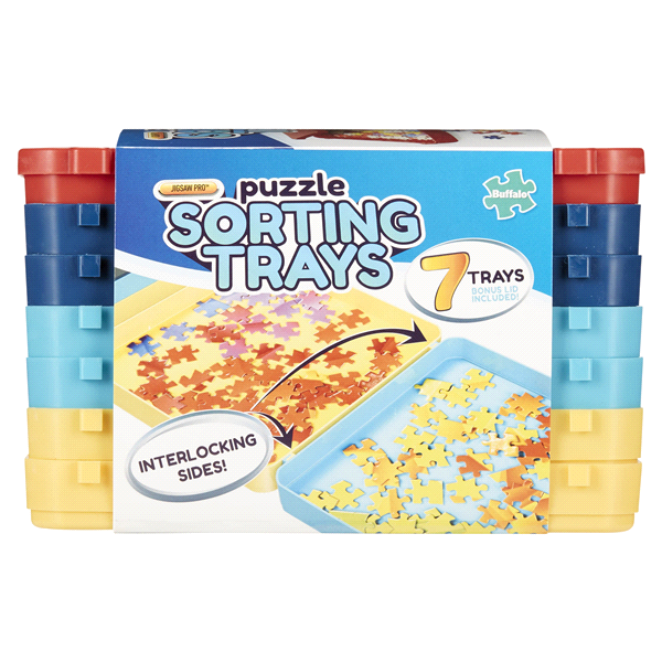 slide 7 of 29, Buffalo Games, Puzzle Sorting Trays, 7 ct