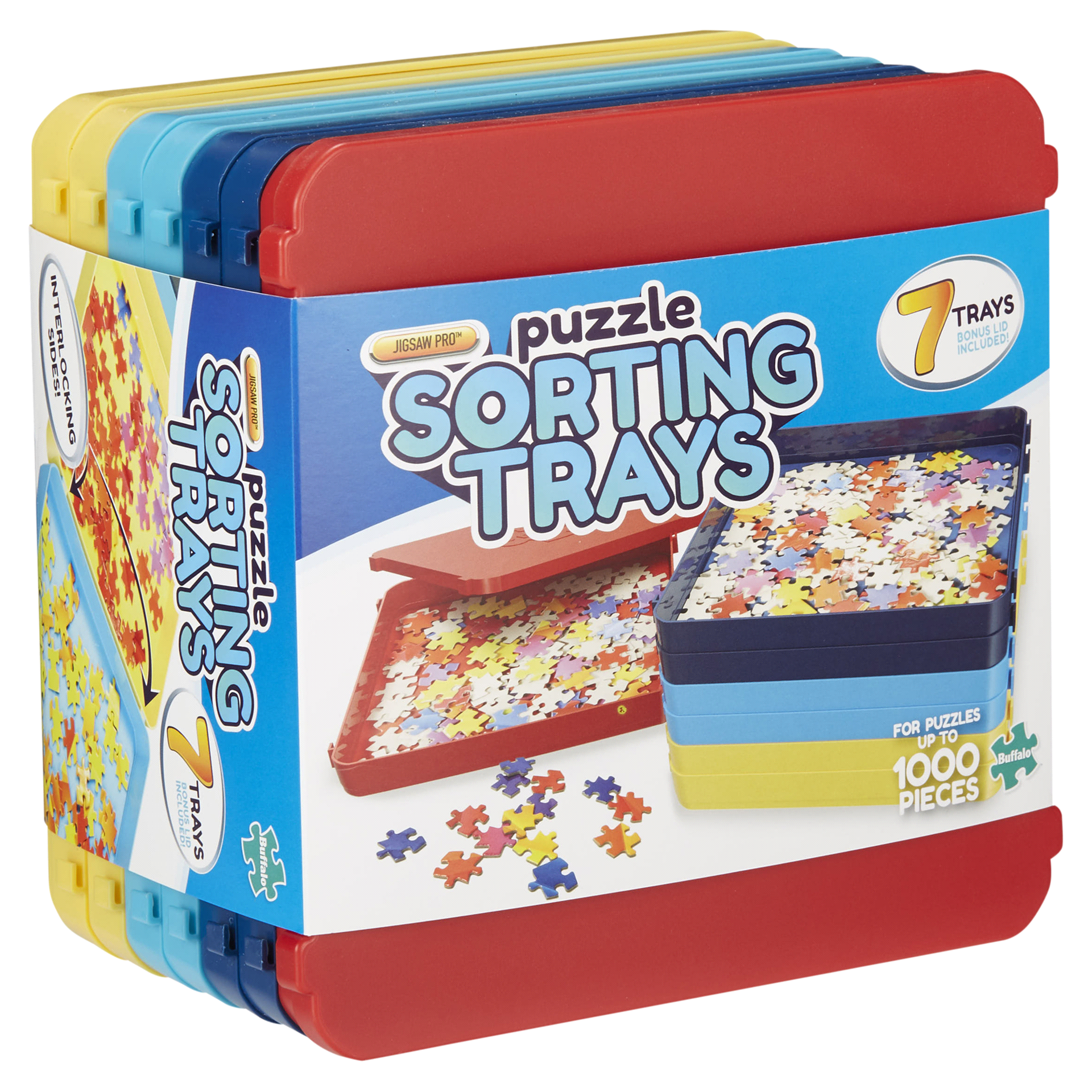 slide 19 of 29, Buffalo Games, Puzzle Sorting Trays, 7 ct