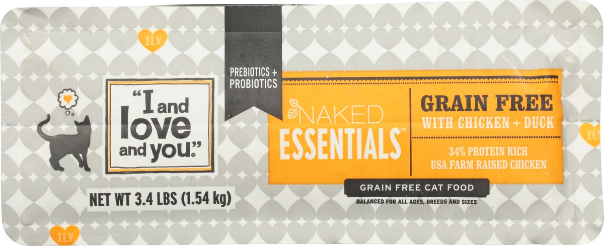 slide 4 of 9, I and Love and You Naked Essentials Grain Free with Chicken + Duck Cat Food 3.4 lb, 3.4 lb
