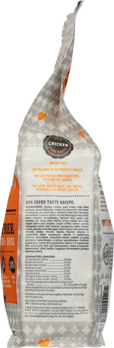 slide 8 of 9, I and Love and You Naked Essentials Grain Free with Chicken + Duck Cat Food 3.4 lb, 3.4 lb