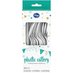 Kroger Home Sense Plastic Cutlery - White