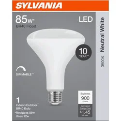 Sylvania BR40 85 Watt LED Neutral White Dimmable Bulb